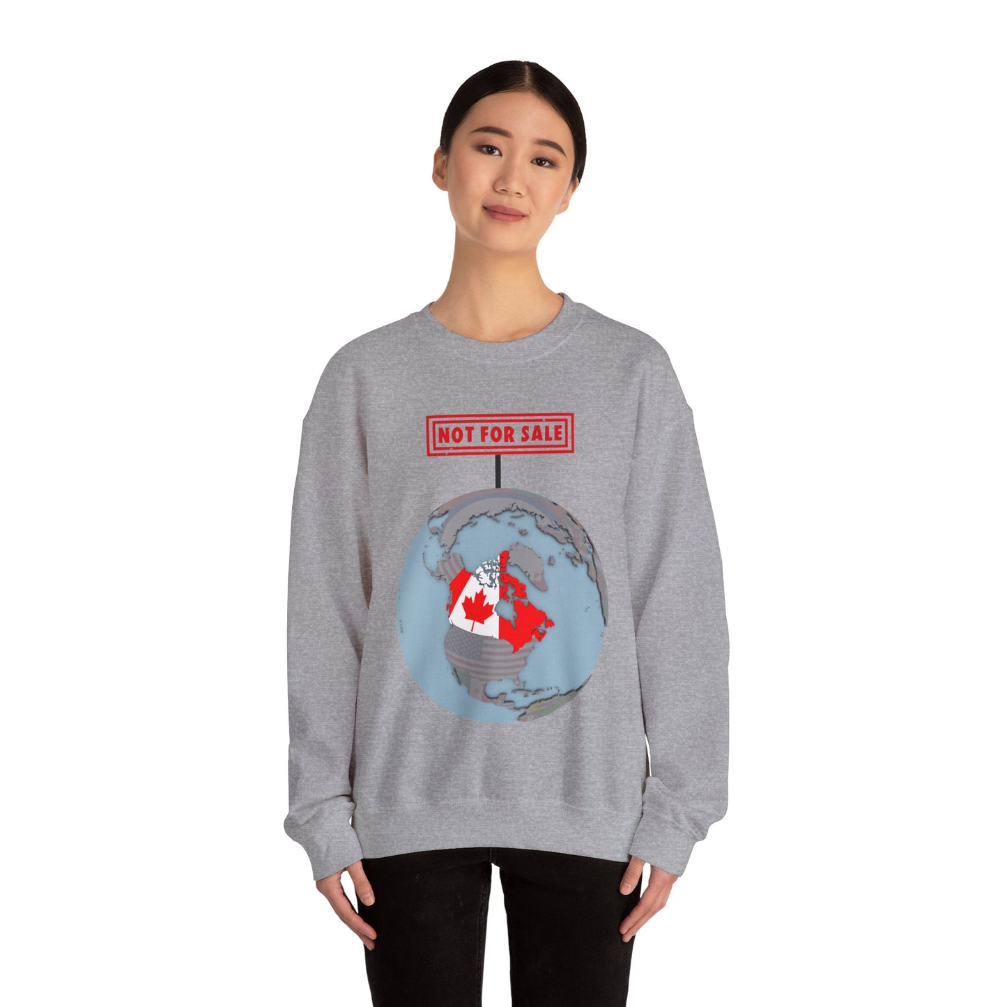 Canada Not For Sale Sign Crewneck Sweatshirt