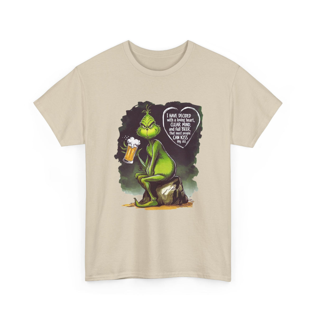I Have Decided Grinch Unisex Heavy Cotton Tee