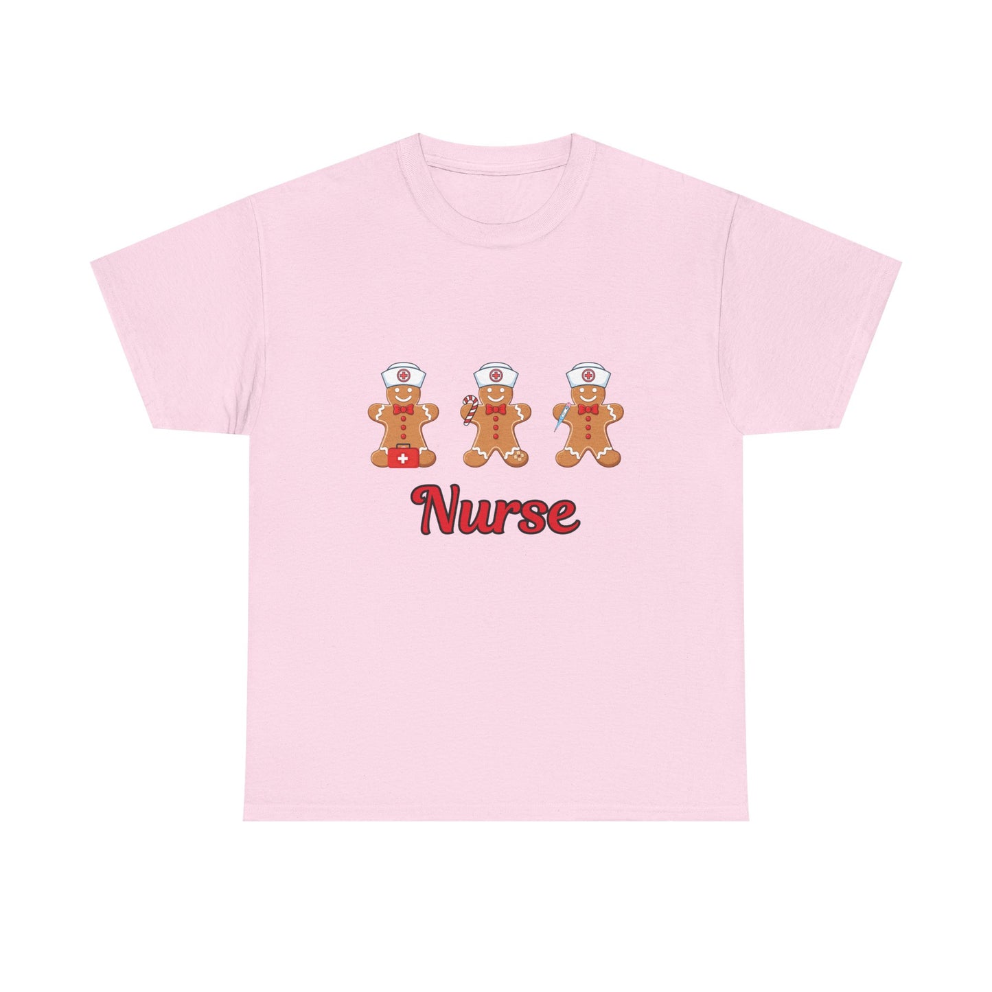 Nurse Gingerbread Unisex Heavy Cotton Tee