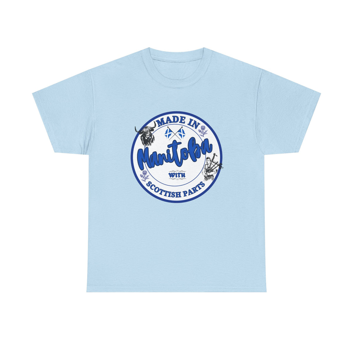 Made In Manitoba With Scottish Parts Unisex Heavy Cotton Tee