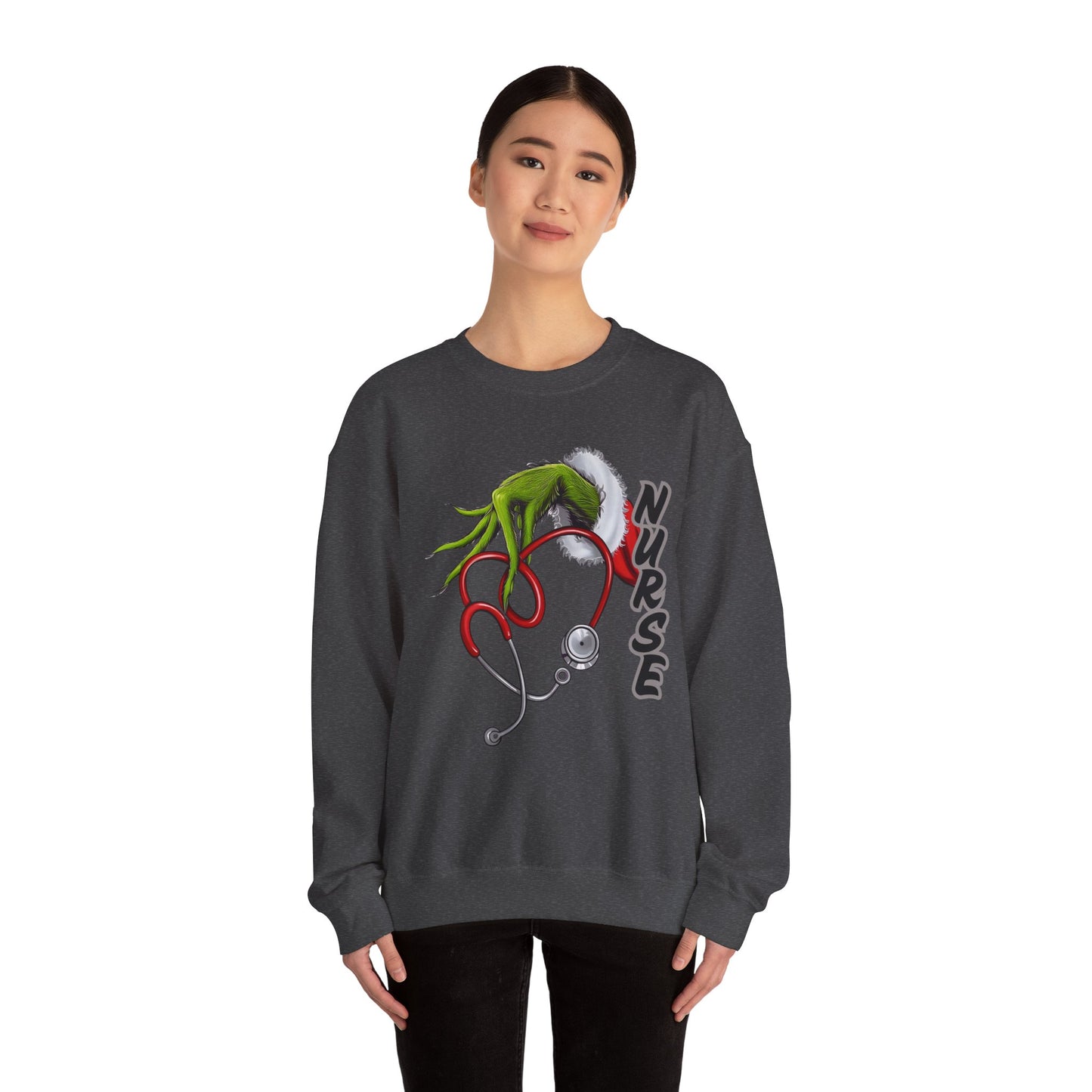 Stethoscope Nure Grinch Unisex Heavy Blend™ Crewneck Sweatshirt