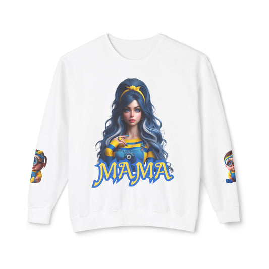 Minion Mom Unisex Lightweight Crewneck Sweatshirt