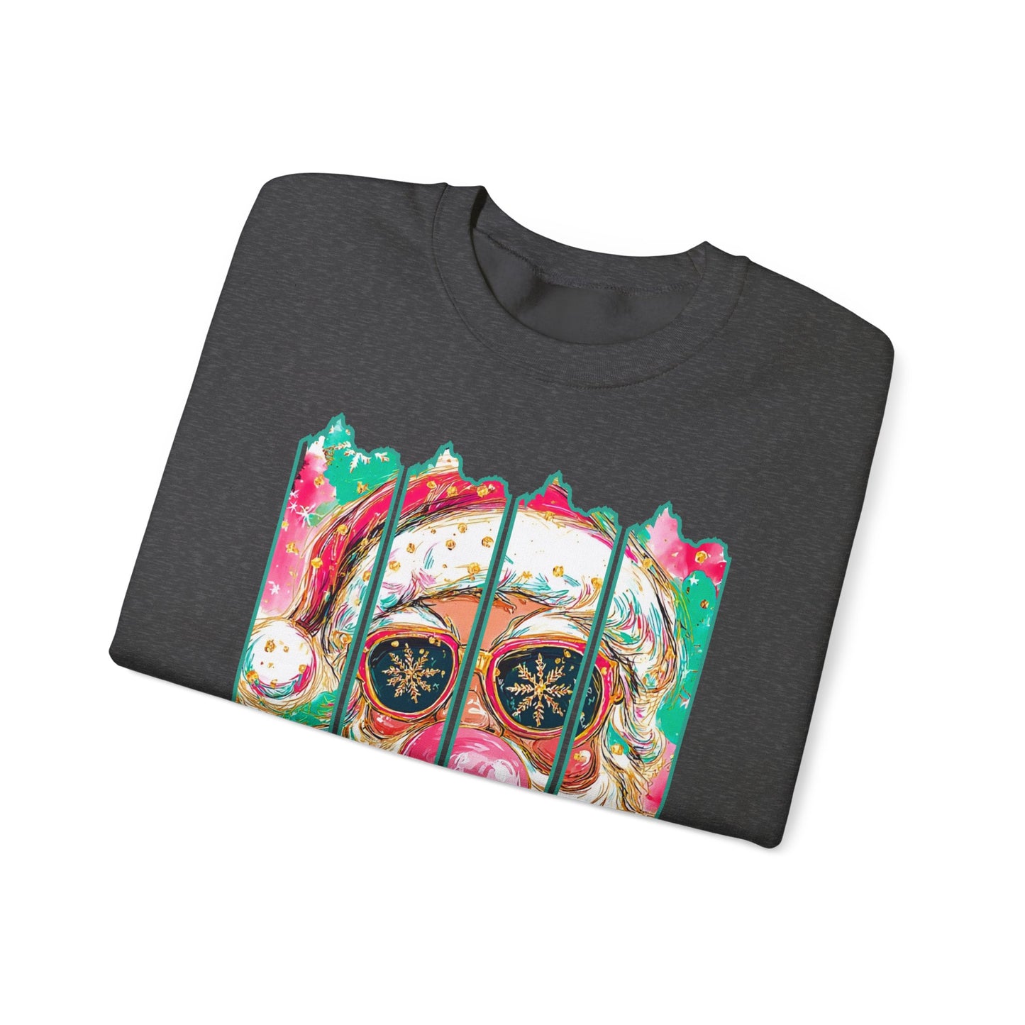 Santa Merry Christmas Unisex Heavy Blend™ Crewneck Sweatshirt