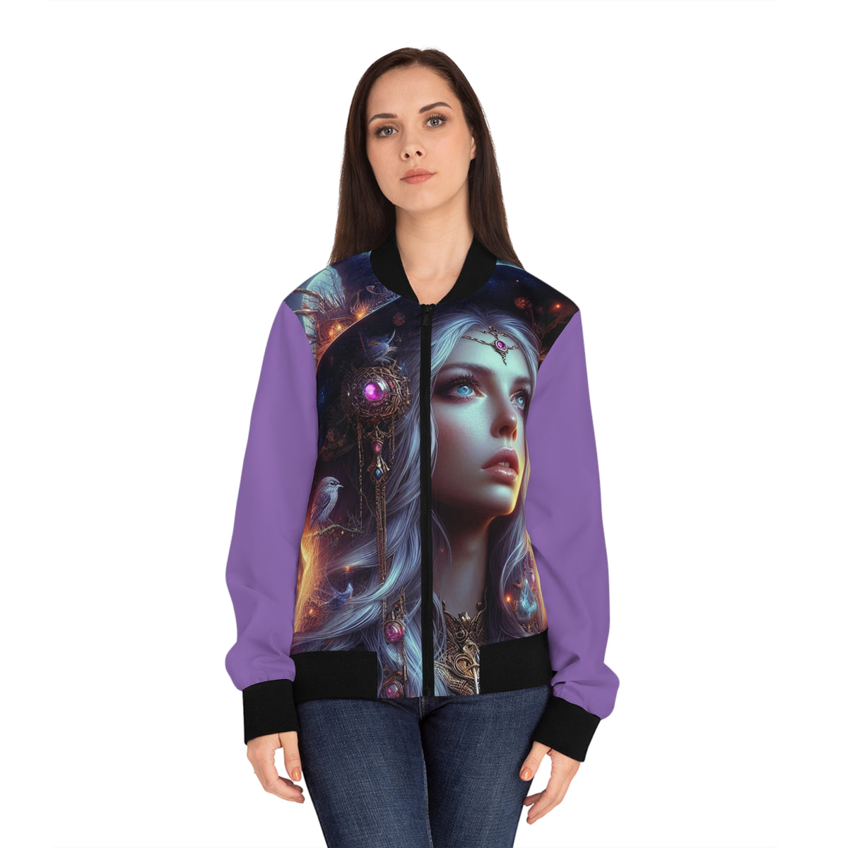 Luna Women's Bomber Jacket (AOP)