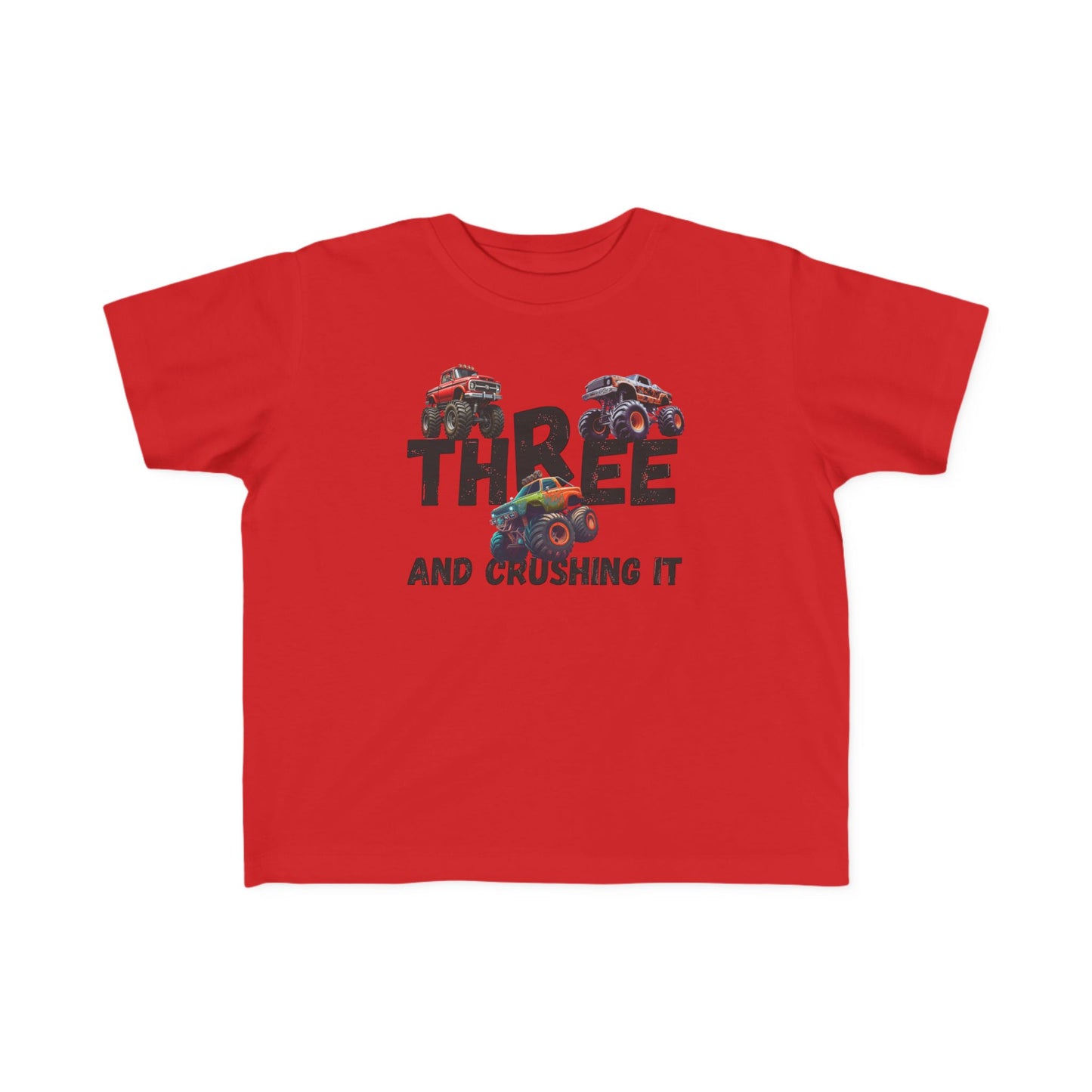 Three And Crushing ItToddler's Fine Jersey Tee