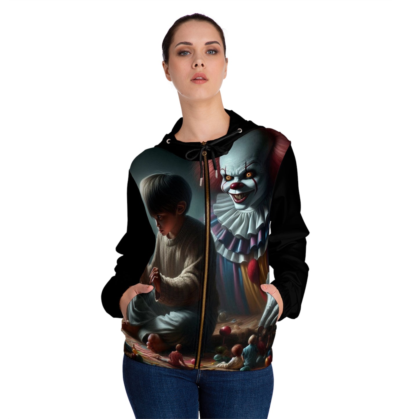 Child's Play Women’s Full-Zip Hoodie (AOP)