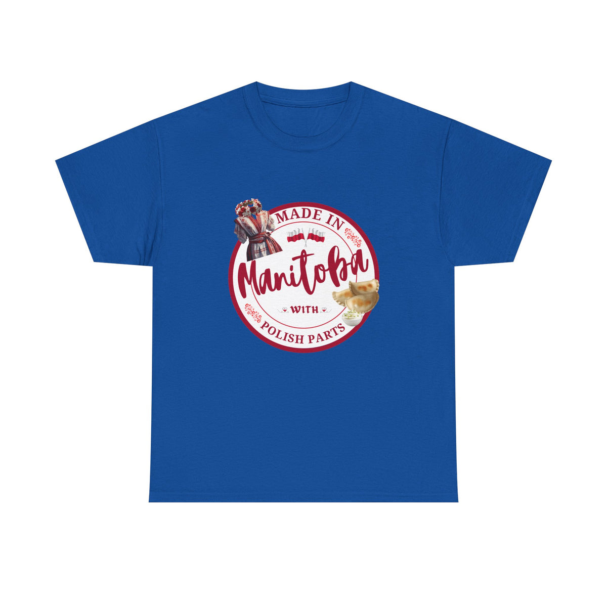 Made In Manitoba With Polish Parts Unisex Heavy Cotton Tee