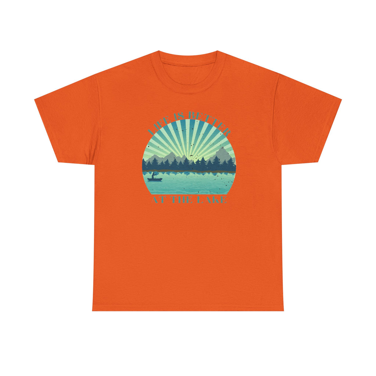 Life Is Better At The Lake Unisex Heavy Cotton Tee