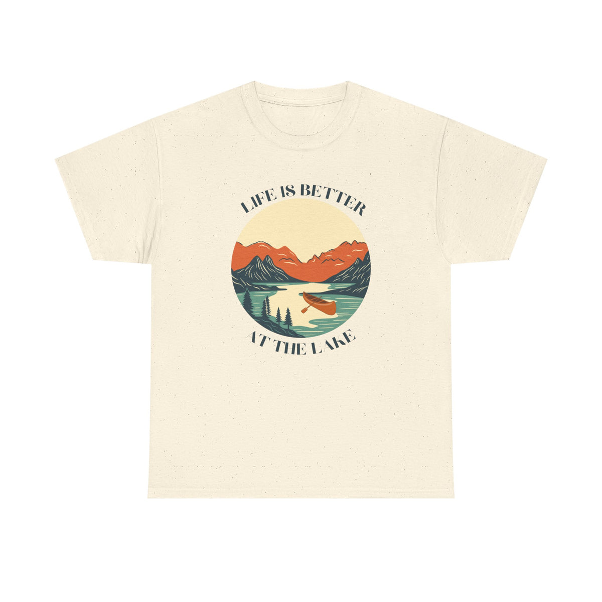 Life Is Better At The Lake Unisex Heavy Cotton Tee