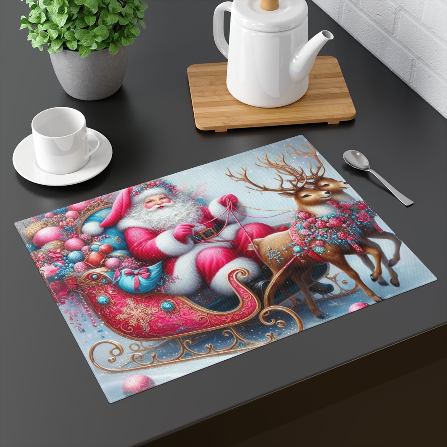 Santa Placemat, 1pc