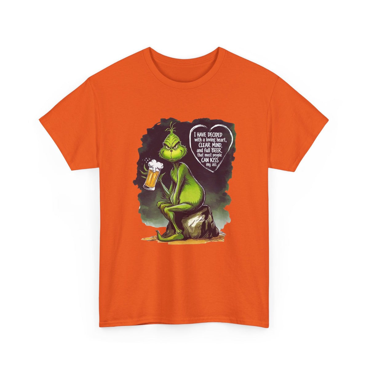 I Have Decided Grinch Unisex Heavy Cotton Tee