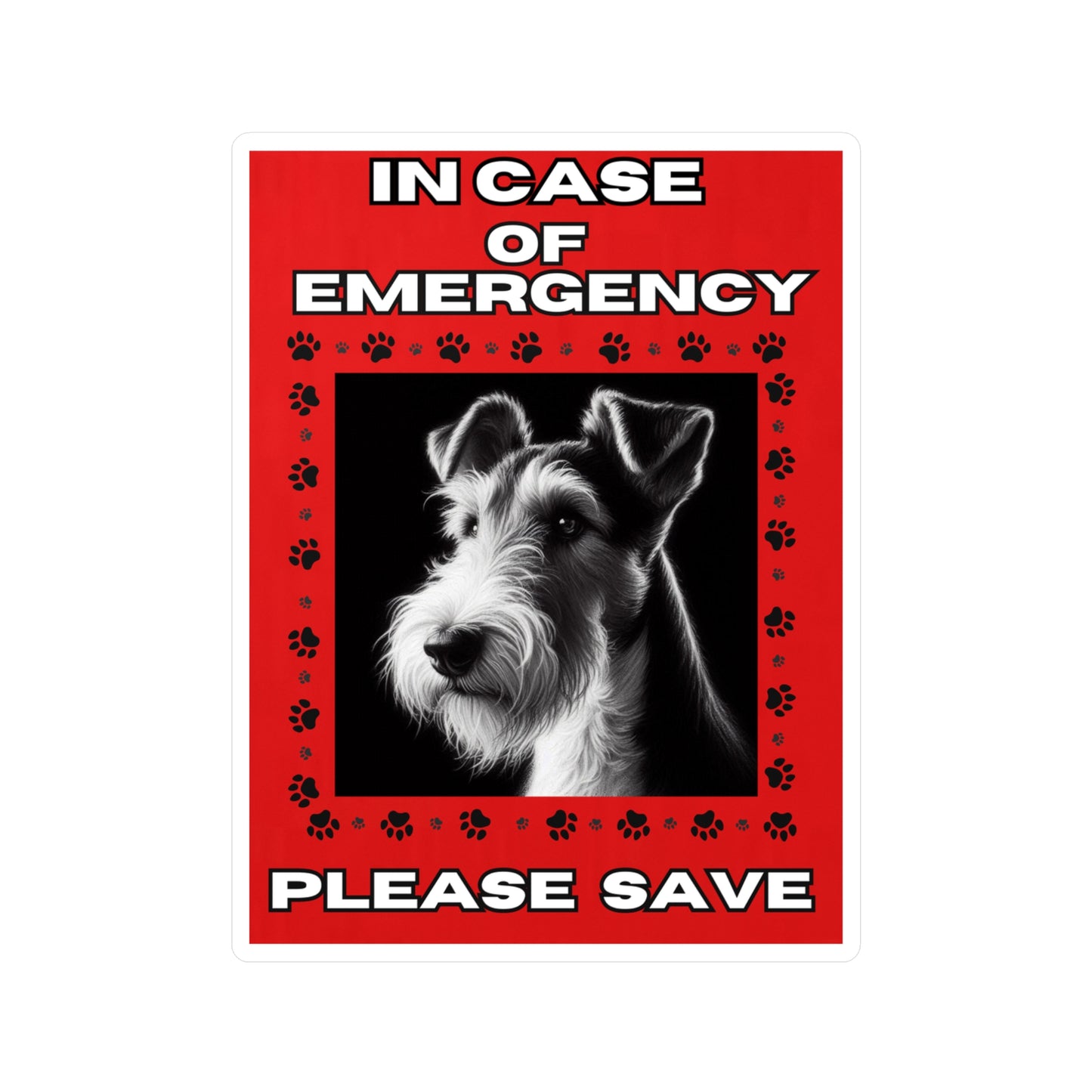 Pet Safety Rescue Vinyl Decal