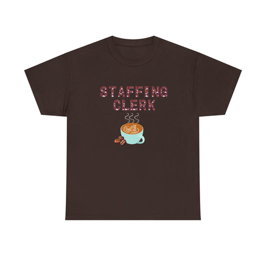 Staffing Clerk Unisex Heavy Cotton Tee