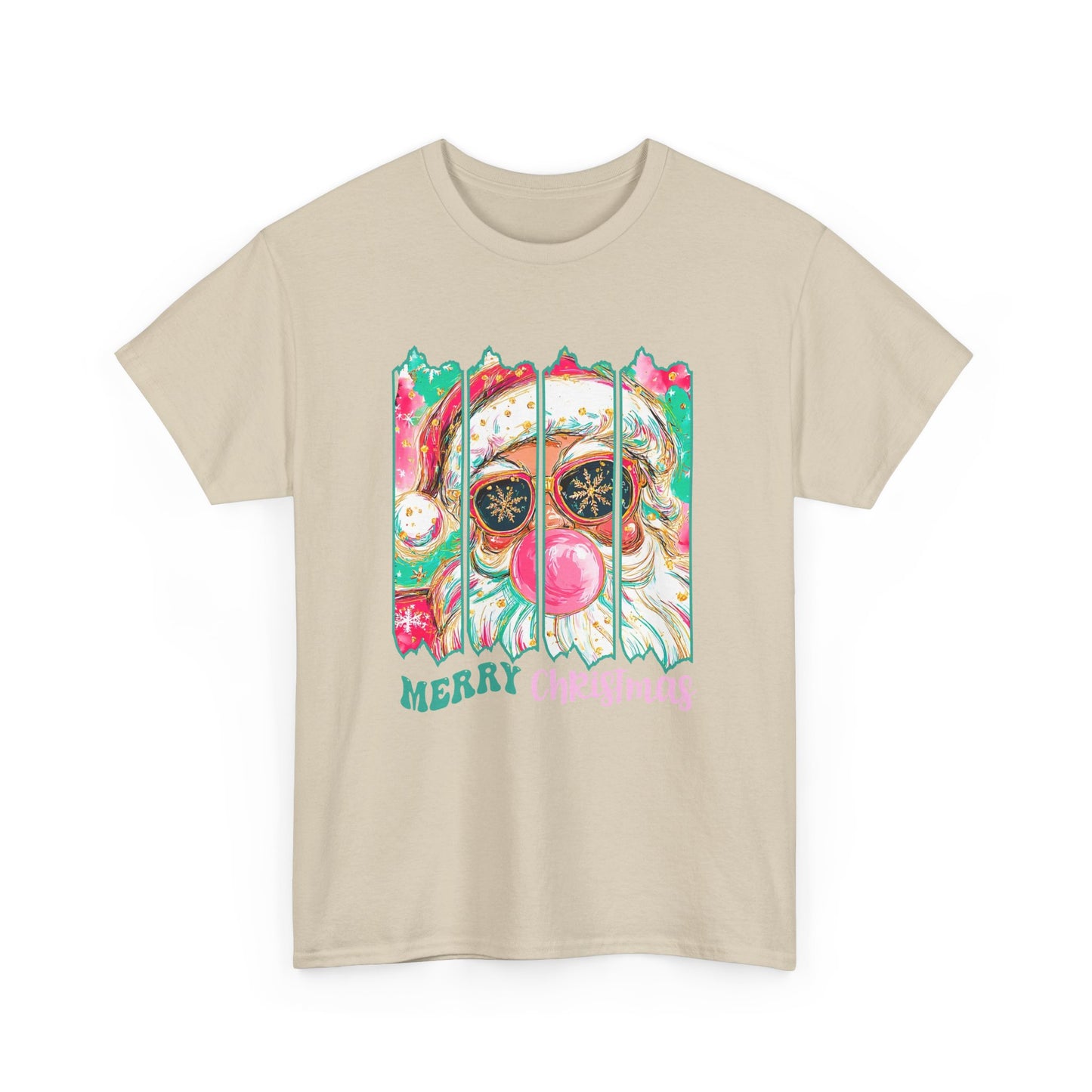 Santa Merry Christmas Unisex Heavy Cotton Tee
