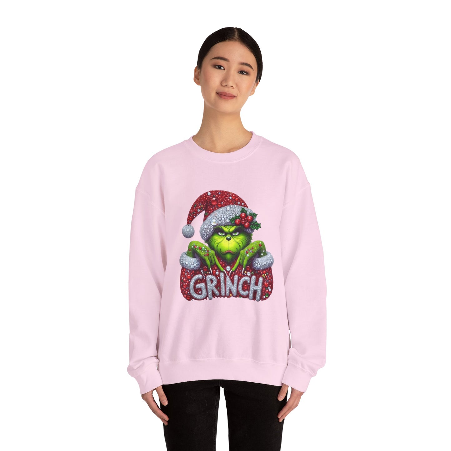 Glitter Grinch Unisex Heavy Blend™ Crewneck Sweatshirt