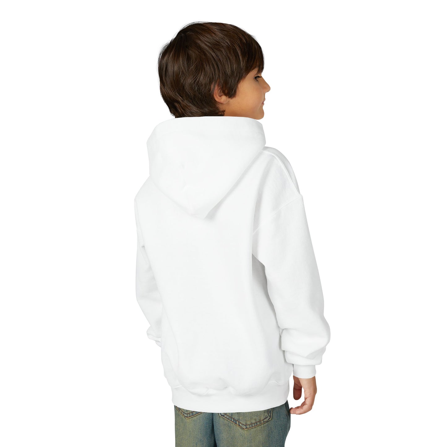 Merry Christmas Labubu Youth Heavy Blend Hooded Sweatshirt