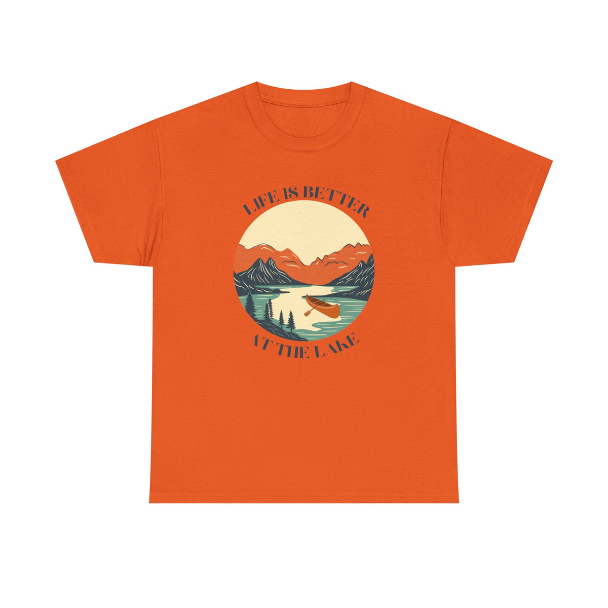 Life Is Better At The Lake Unisex Heavy Cotton Tee
