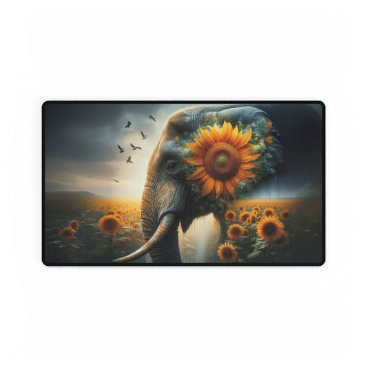 Sunflower Elephant Desk Mat