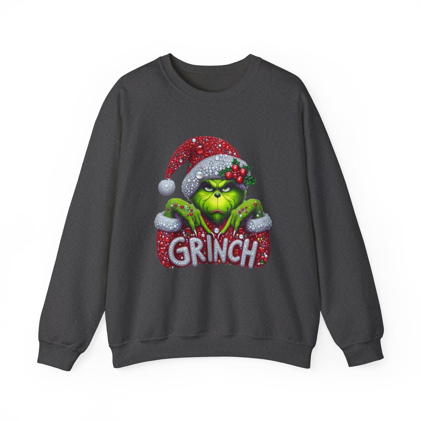 Glitter Grinch Unisex Heavy Blend™ Crewneck Sweatshirt