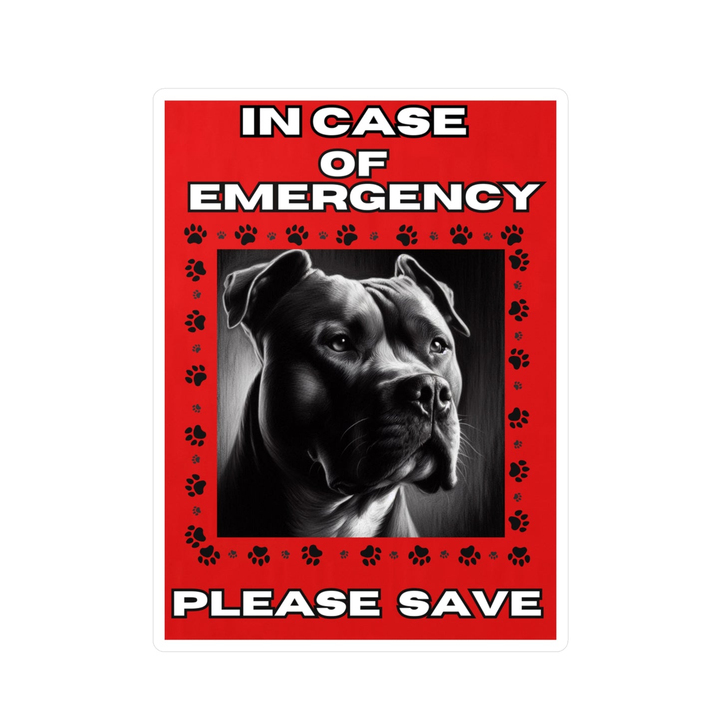 Pet Safety Rescue Vinyl Decal