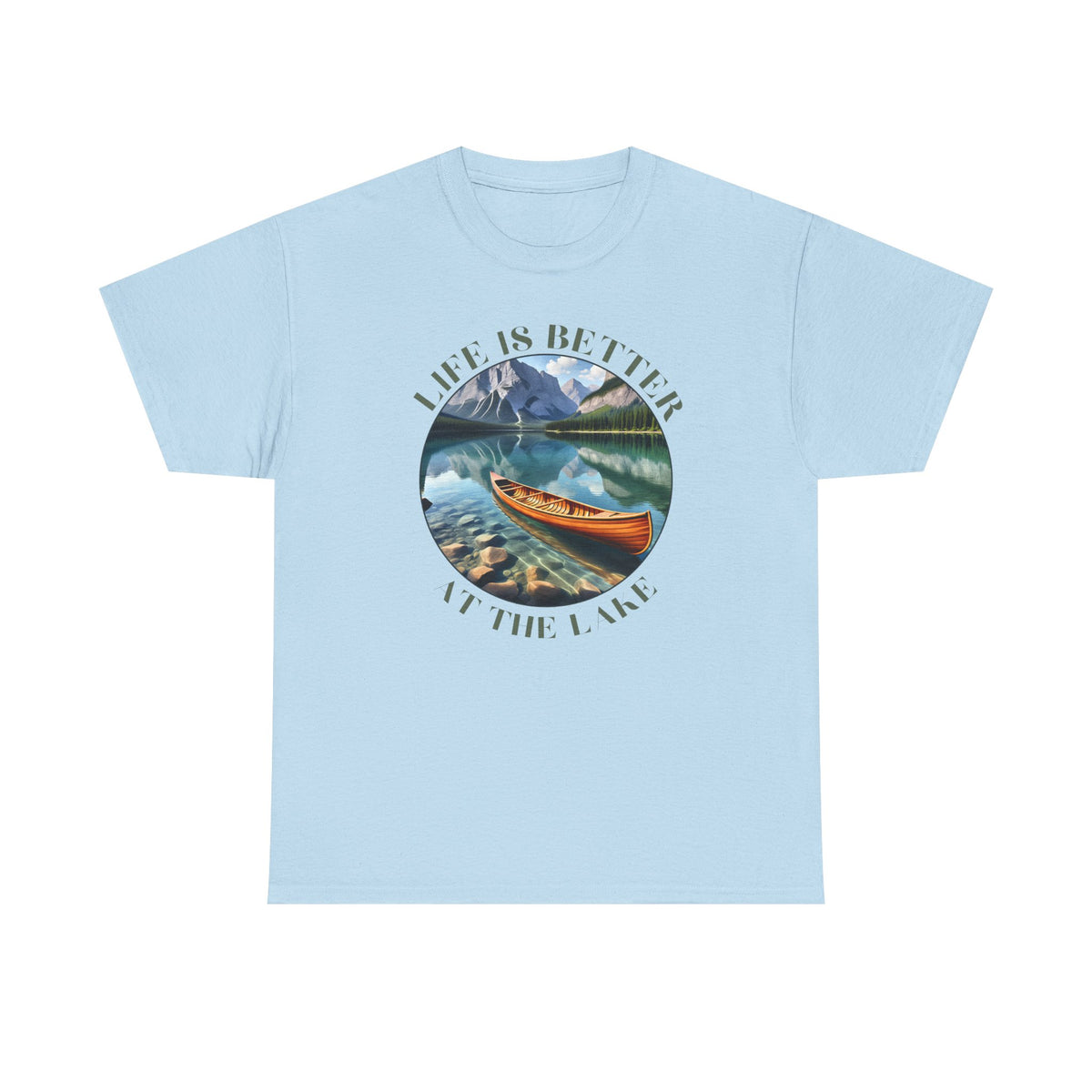 Life Is Better At The Lake Unisex Heavy Cotton Tee