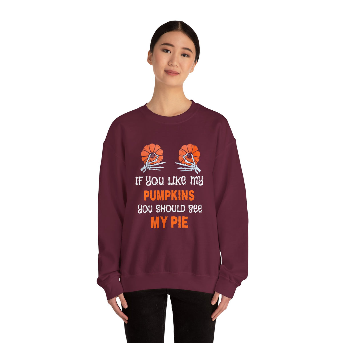 If You Like My Pumpkins Unisex Heavy Blend™ Crewneck Sweatshirt