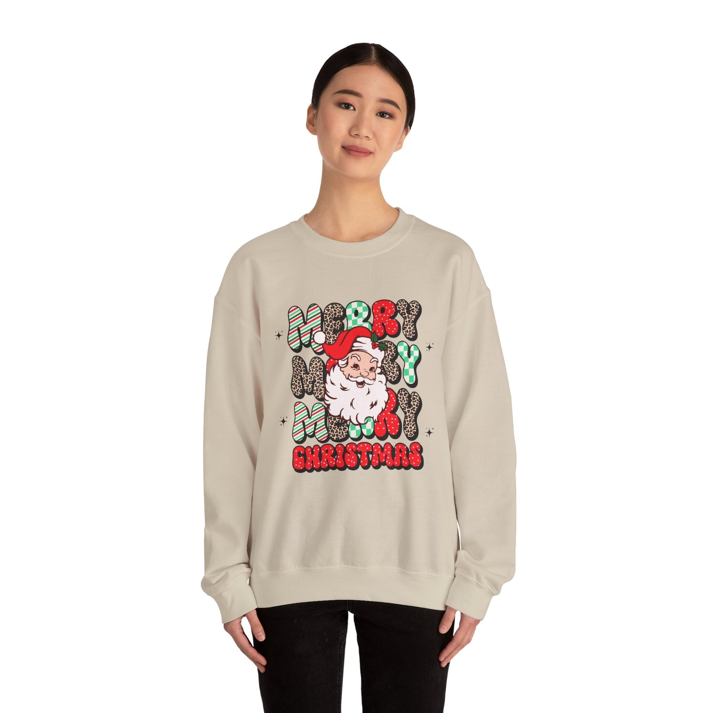 Merry Merry Christmas Unisex Heavy Blend™ Crewneck Sweatshirt