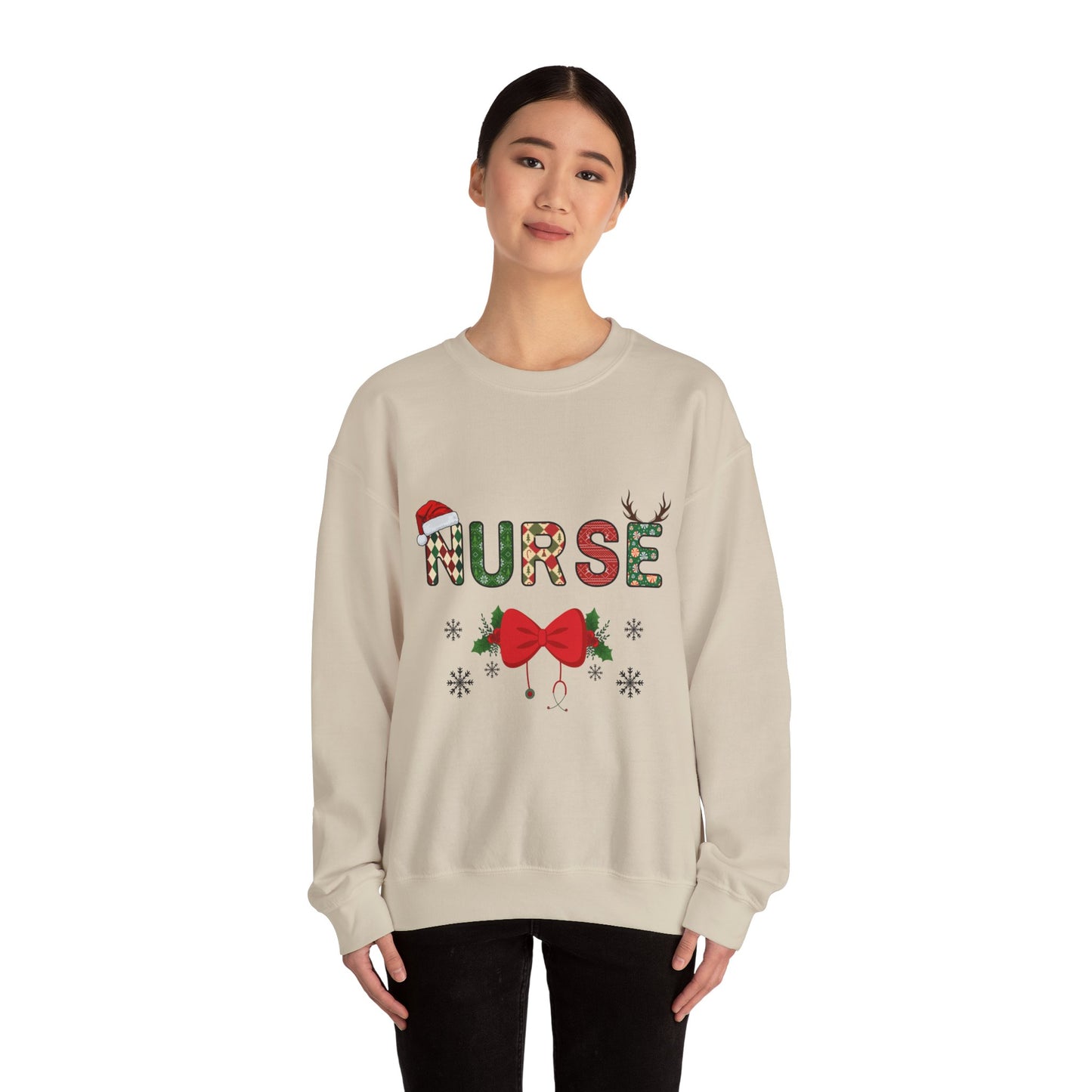 Nurse Christmas Unisex Heavy Blend™ Crewneck Sweatshirt