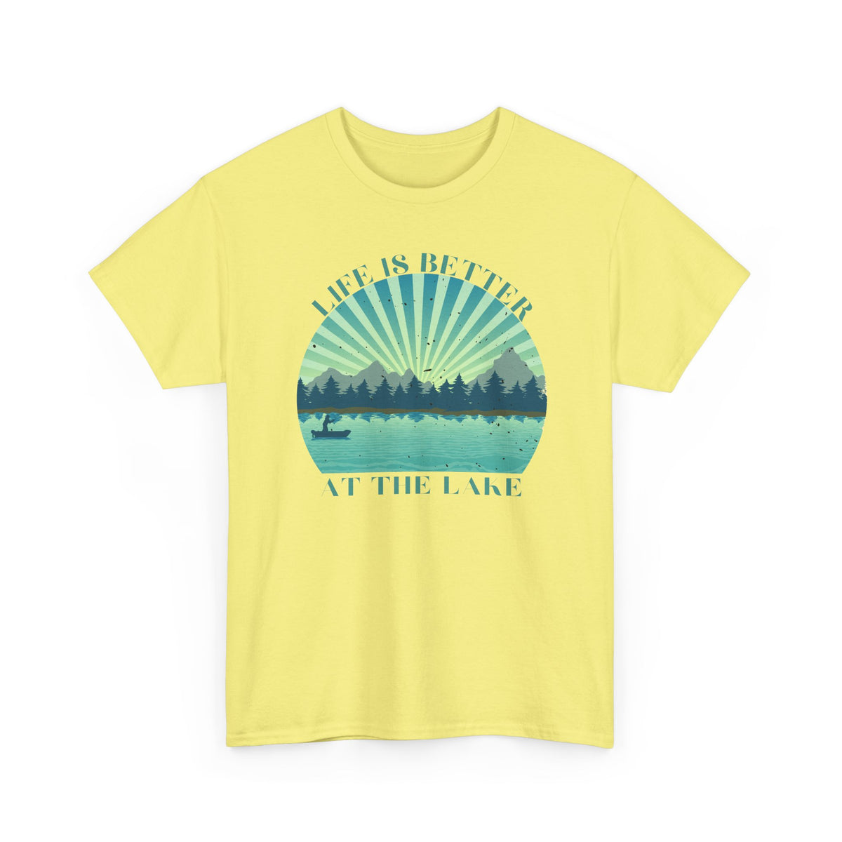 Life Is Better At The Lake Unisex Heavy Cotton Tee
