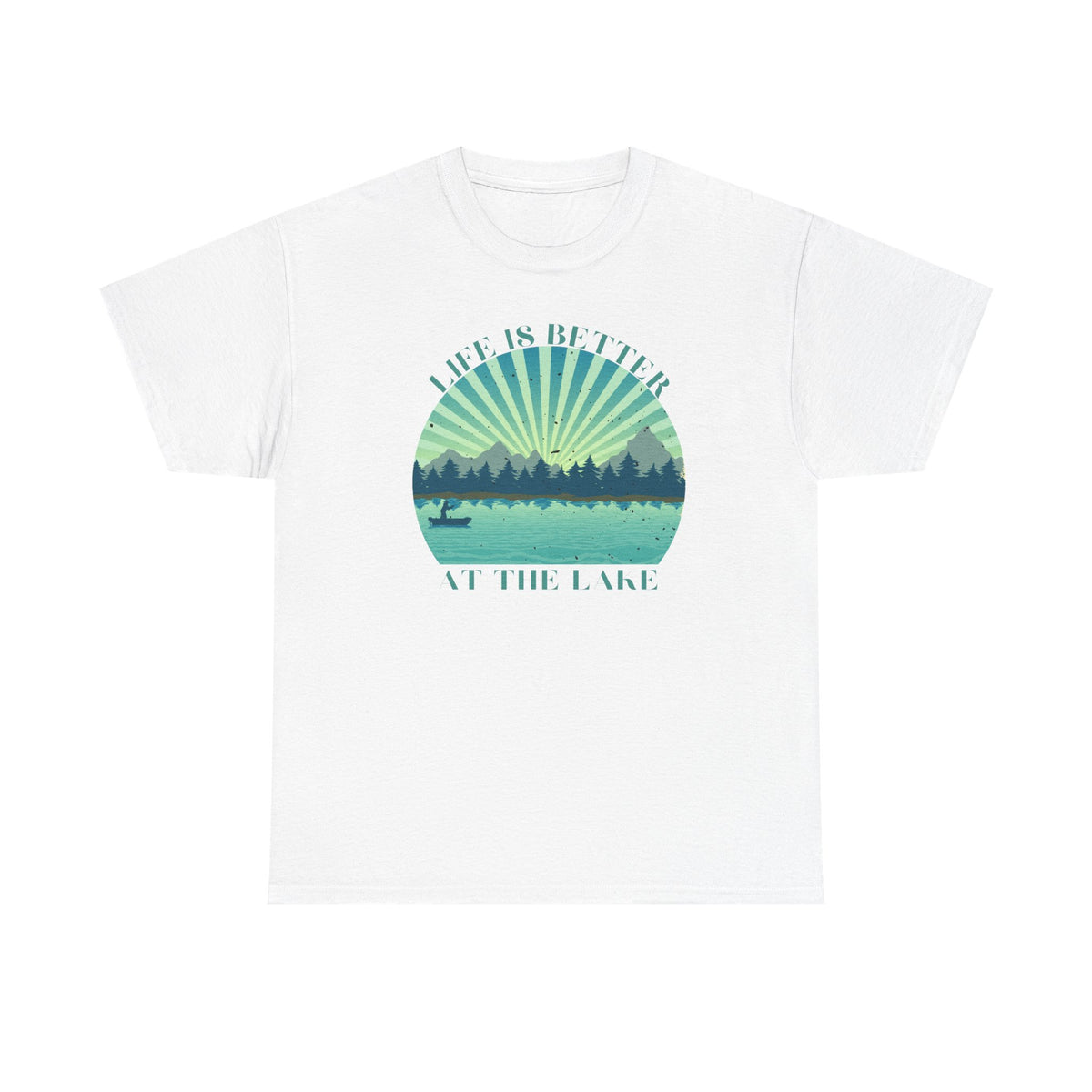 Life Is Better At The Lake Unisex Heavy Cotton Tee