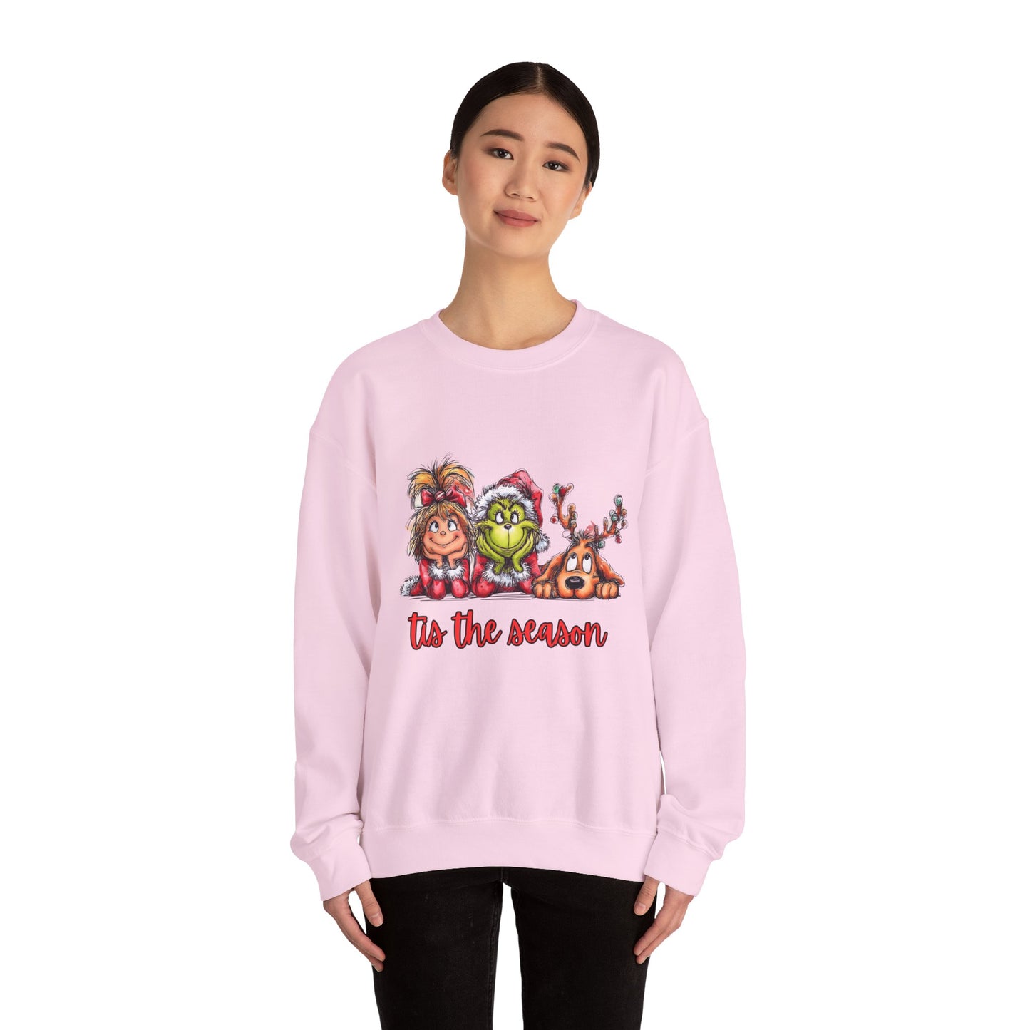 Tis The Season Grinch Unisex Heavy Blend™ Crewneck Sweatshirt