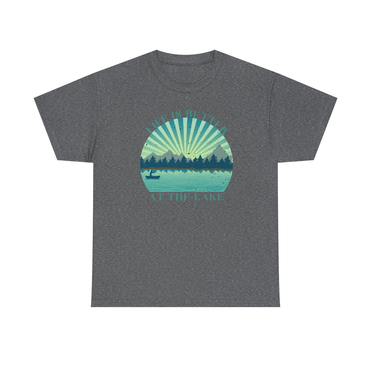 Life Is Better At The Lake Unisex Heavy Cotton Tee