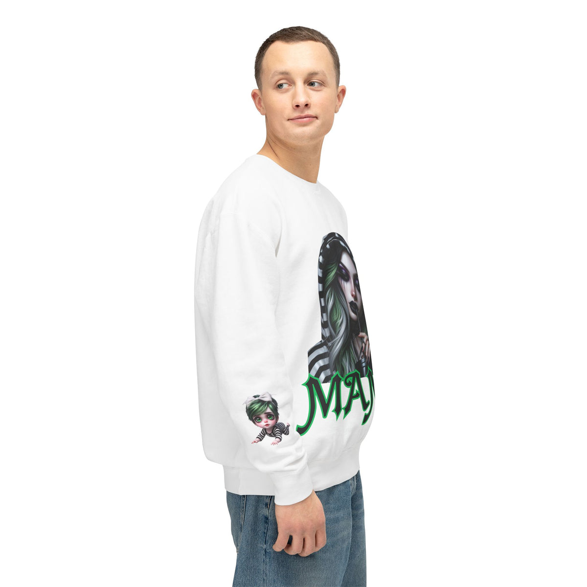Mama Gothic Unisex Lightweight Crewneck Sweatshirt