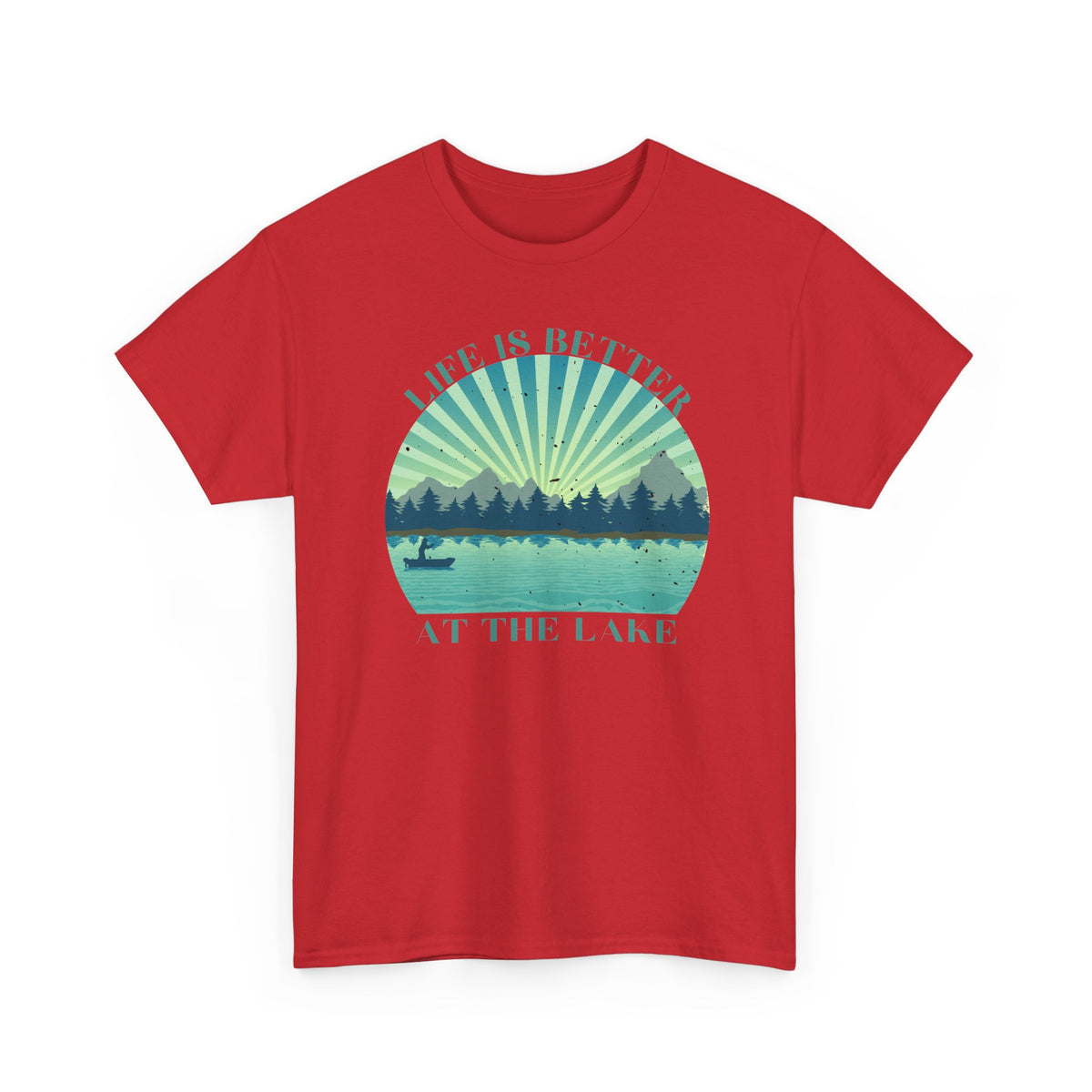 Life Is Better At The Lake Unisex Heavy Cotton Tee
