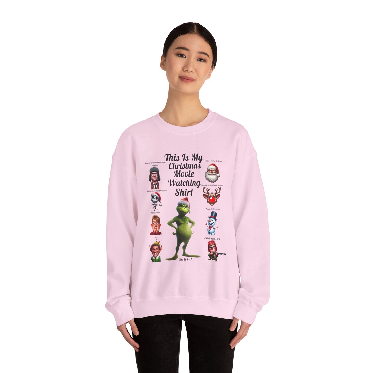 This Is My Christmas Movie Watching Shirt Unisex Heavy Blend™ Crewneck Sweatshirt