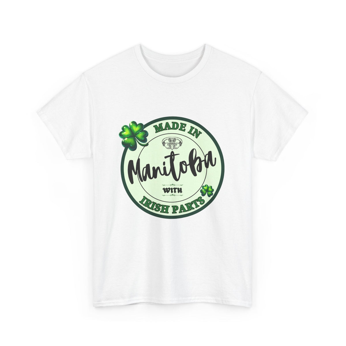 Made In Manitoba With Irish Parts Unisex Heavy Cotton Tee