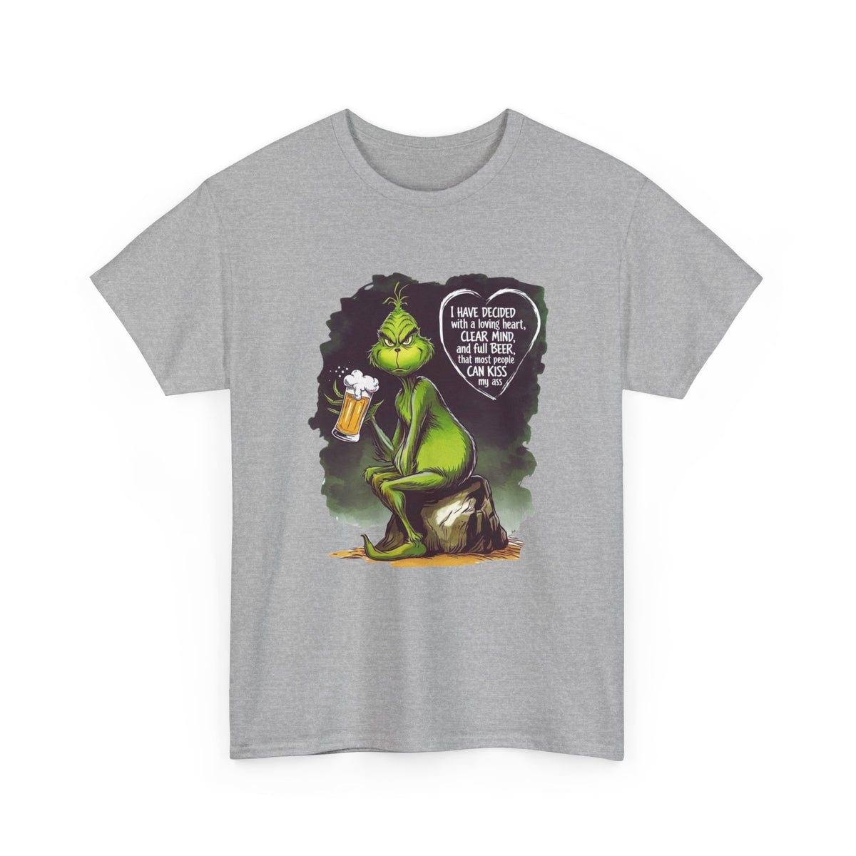 I Have Decided Grinch Unisex Heavy Cotton Tee