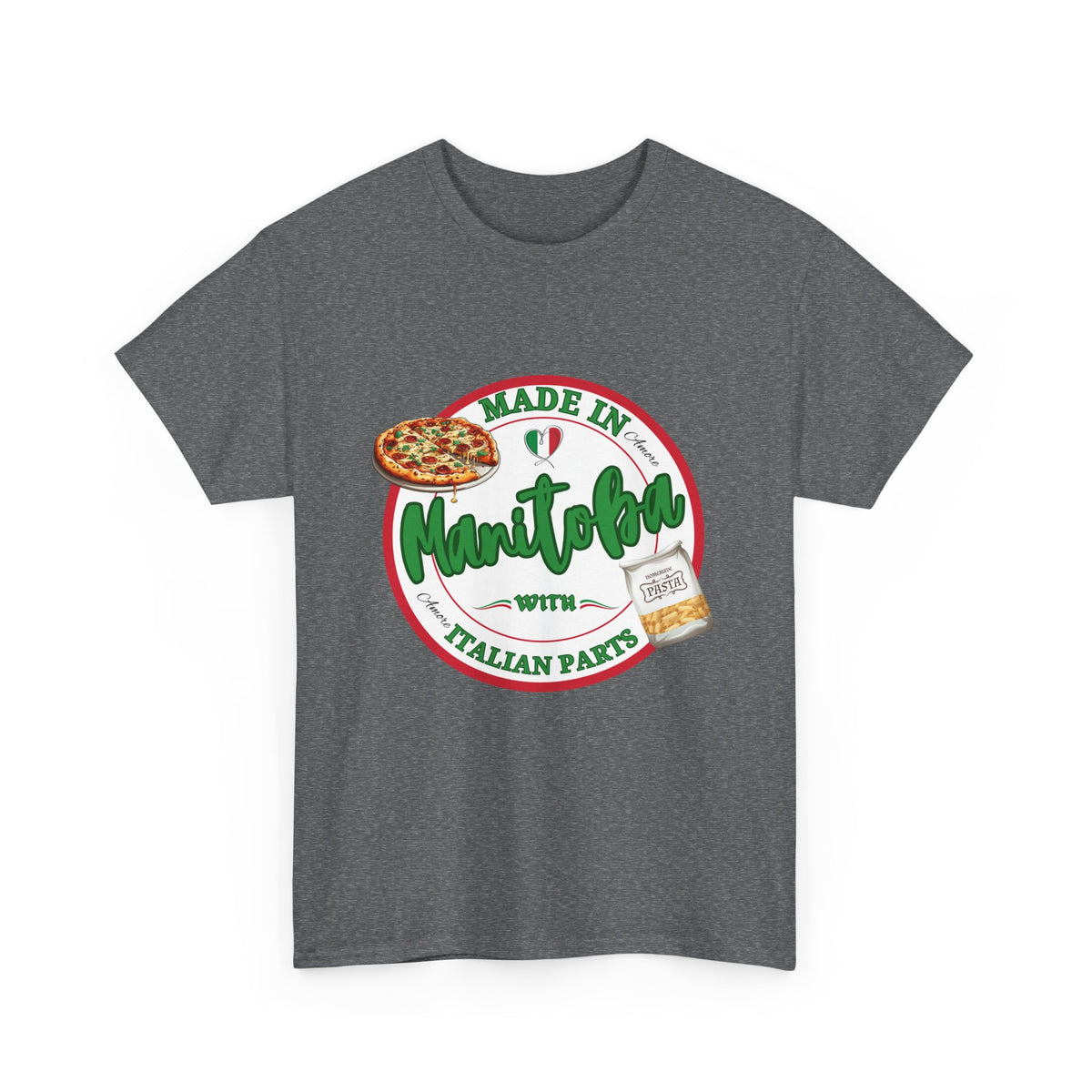 Made In Manitoba With Italian Parts Unisex Heavy Cotton Tee