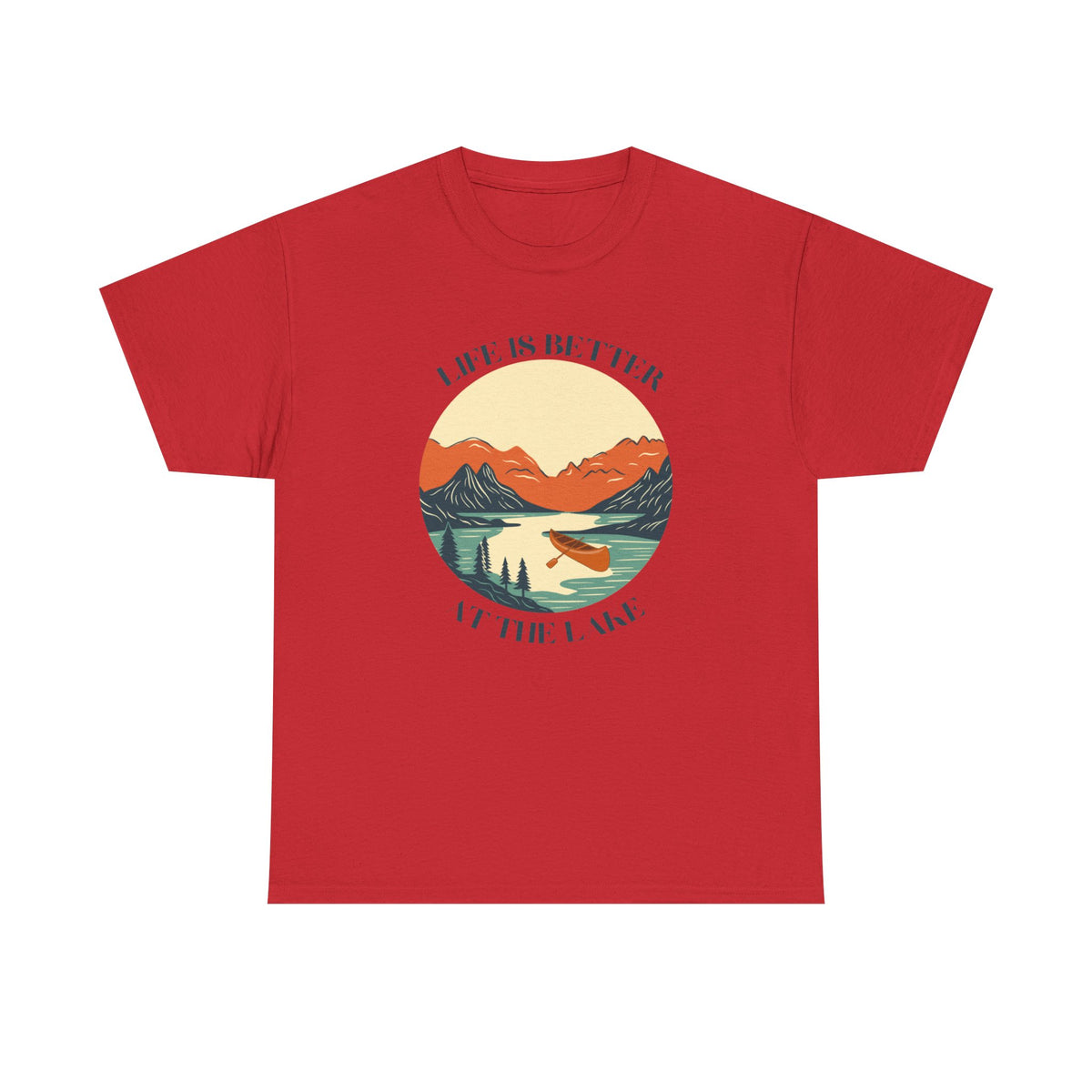 Life Is Better At The Lake Unisex Heavy Cotton Tee