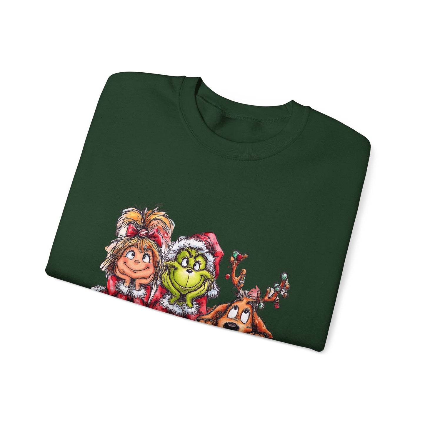 Tis The Season Grinch Unisex Heavy Blend™ Crewneck Sweatshirt