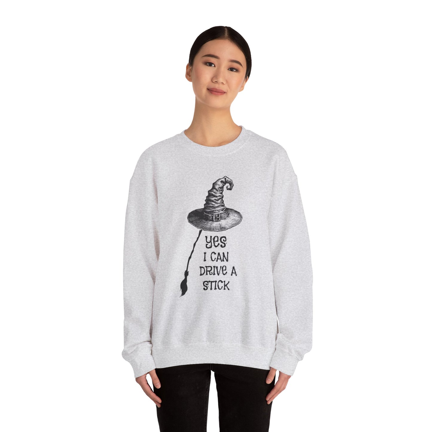 Yes I Can Drive A Stick Unisex Heavy Blend™ Crewneck Sweatshirt