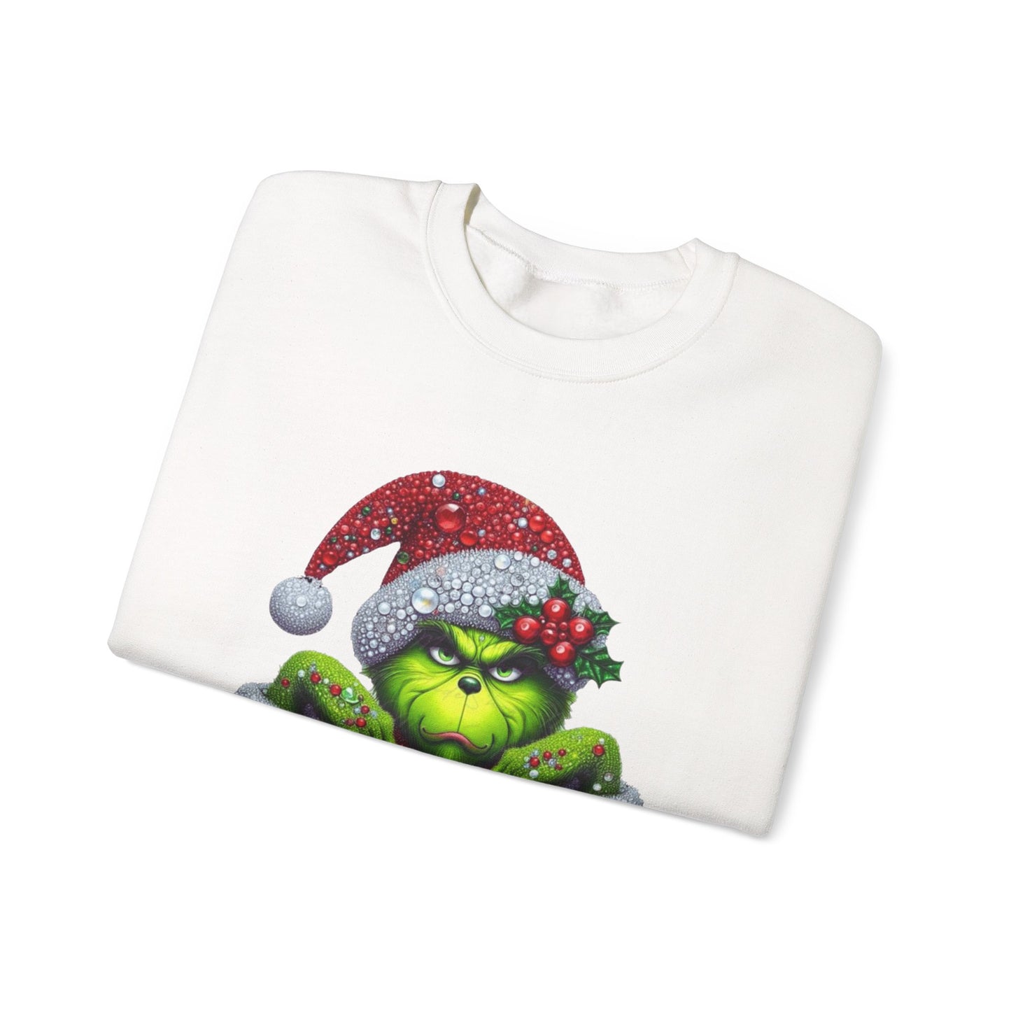 Glitter Grinch Unisex Heavy Blend™ Crewneck Sweatshirt