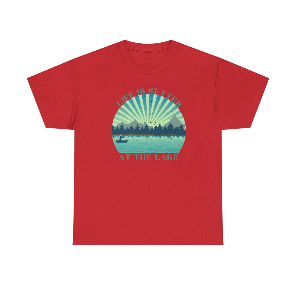Life Is Better At The Lake Unisex Heavy Cotton Tee
