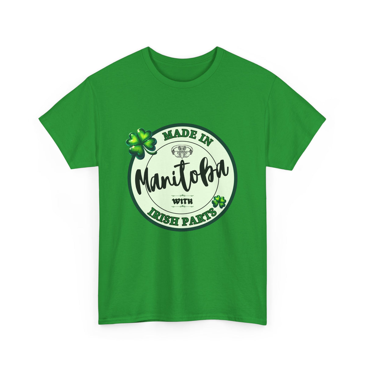 Made In Manitoba With Irish Parts Unisex Heavy Cotton Tee