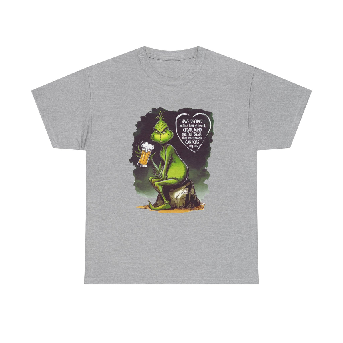 I Have Decided Grinch Unisex Heavy Cotton Tee
