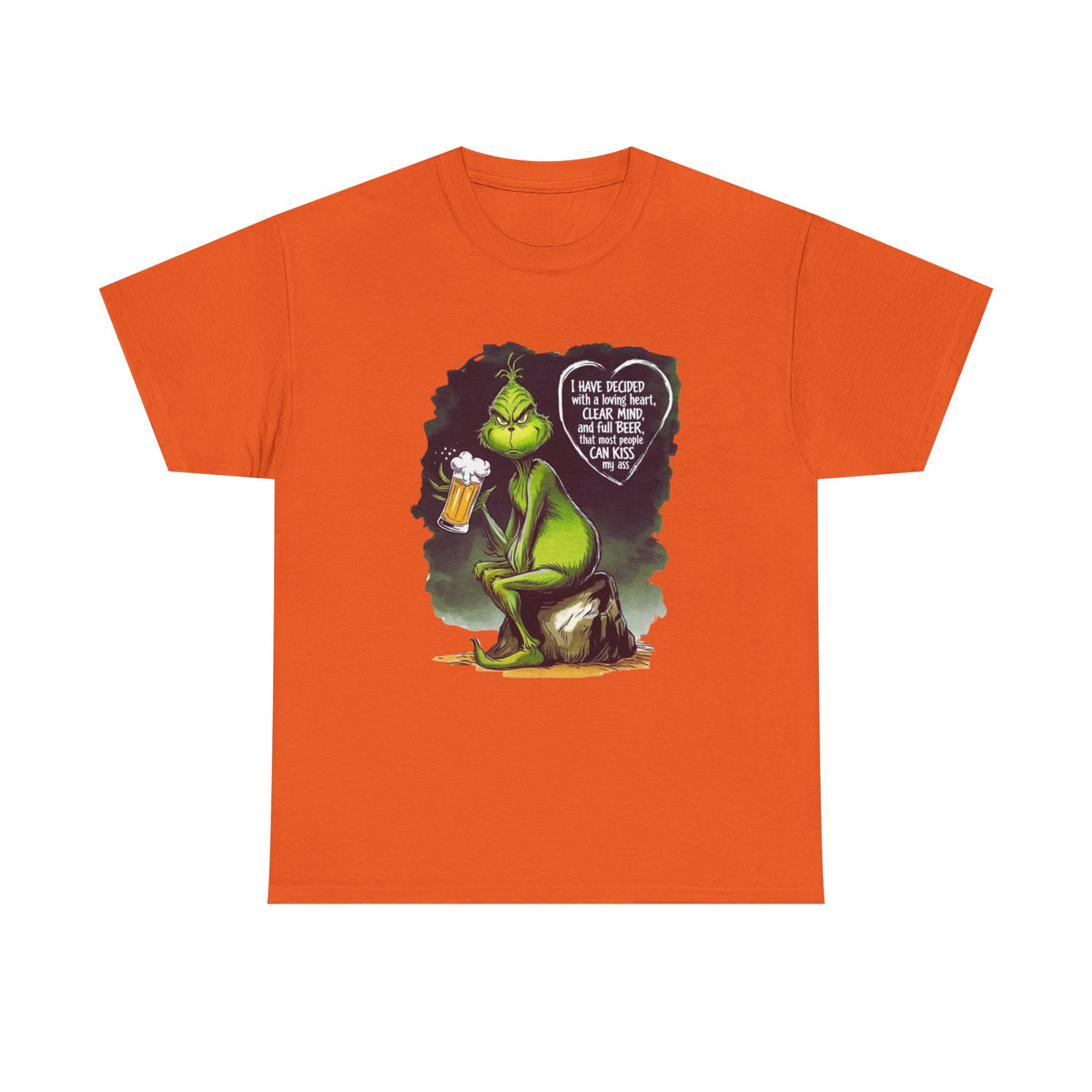 I Have Decided Grinch Unisex Heavy Cotton Tee